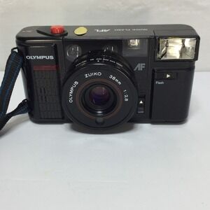 Vintage‎ Olympus Point & Shoot Camera Quick Flash AFL Film Camera Japan Untested